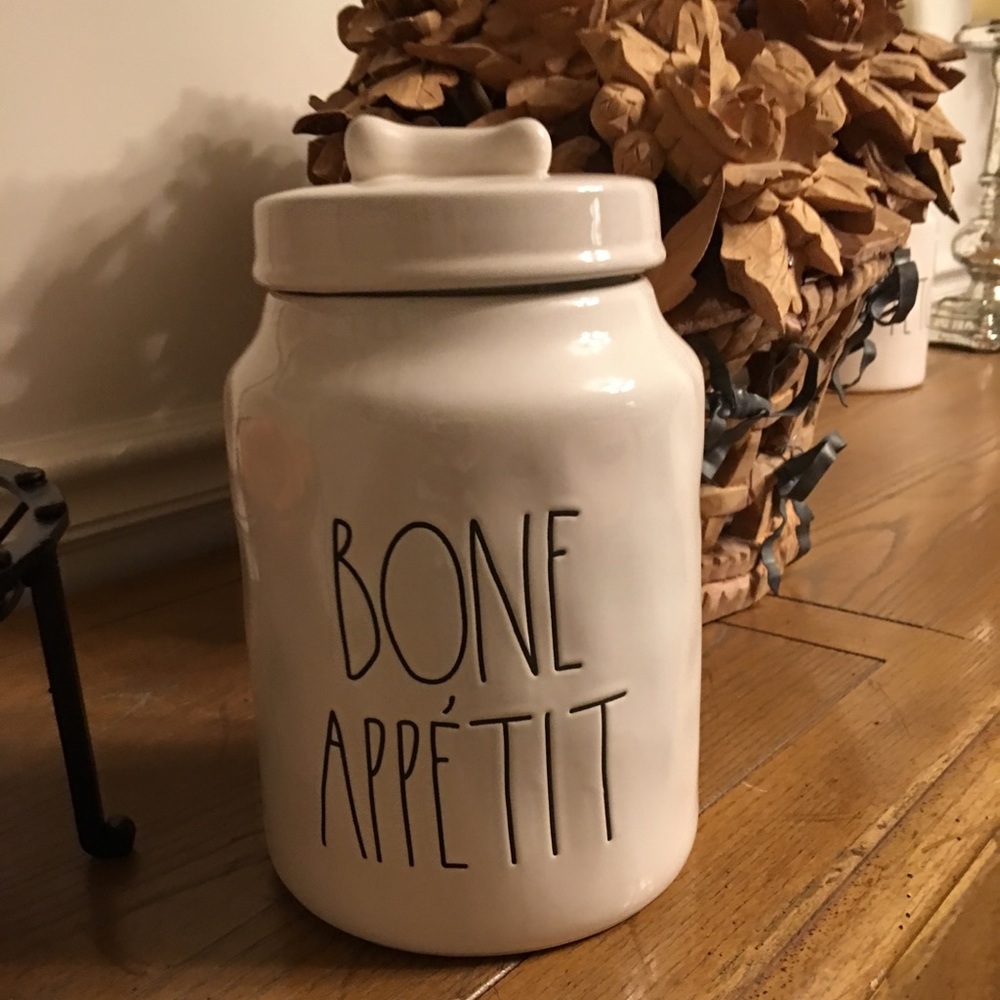 Rae Dunn “Bone Appetit” Large Canister
